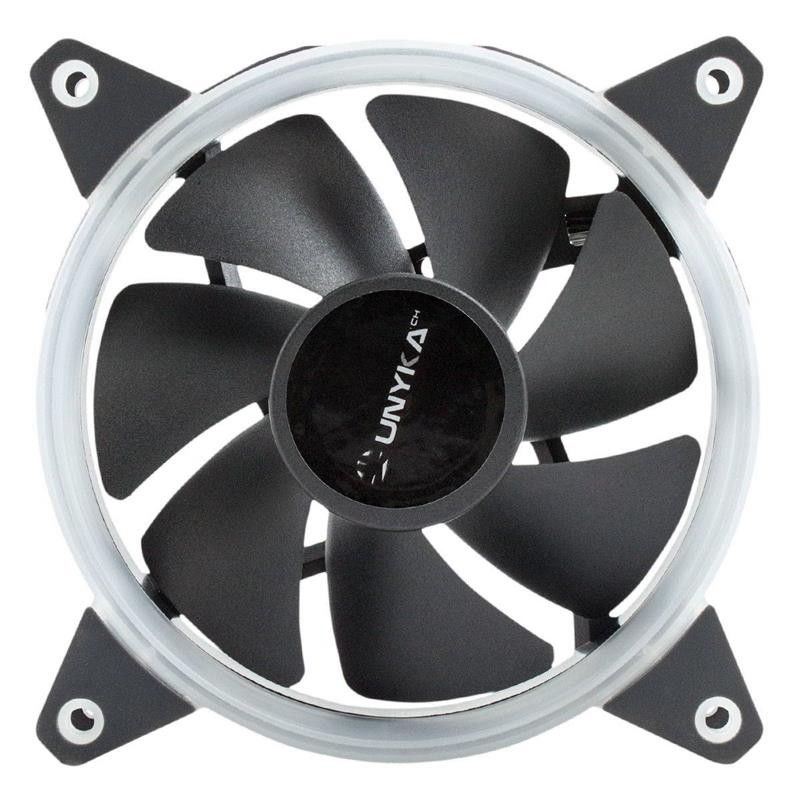 PACK 3 VENTILADORES 12CM UNYKACH CANDY 30 ARGB + CONTROLADORA - Imagen 3