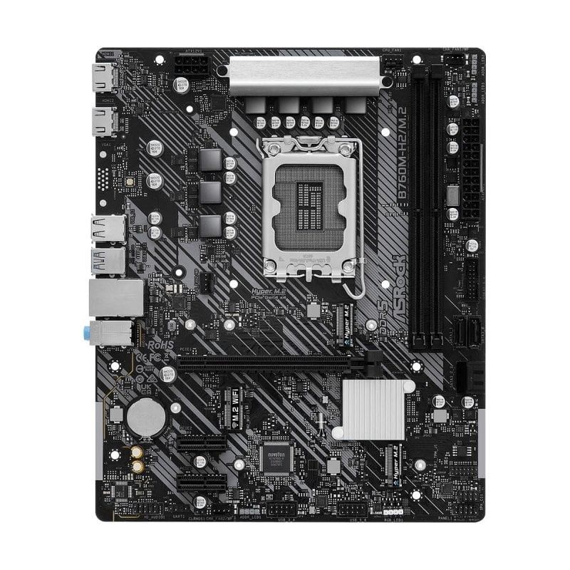 PLACA BASE ASROCK B760M-H 2XDDR5 MATX HDMI +DP - Imagen 2