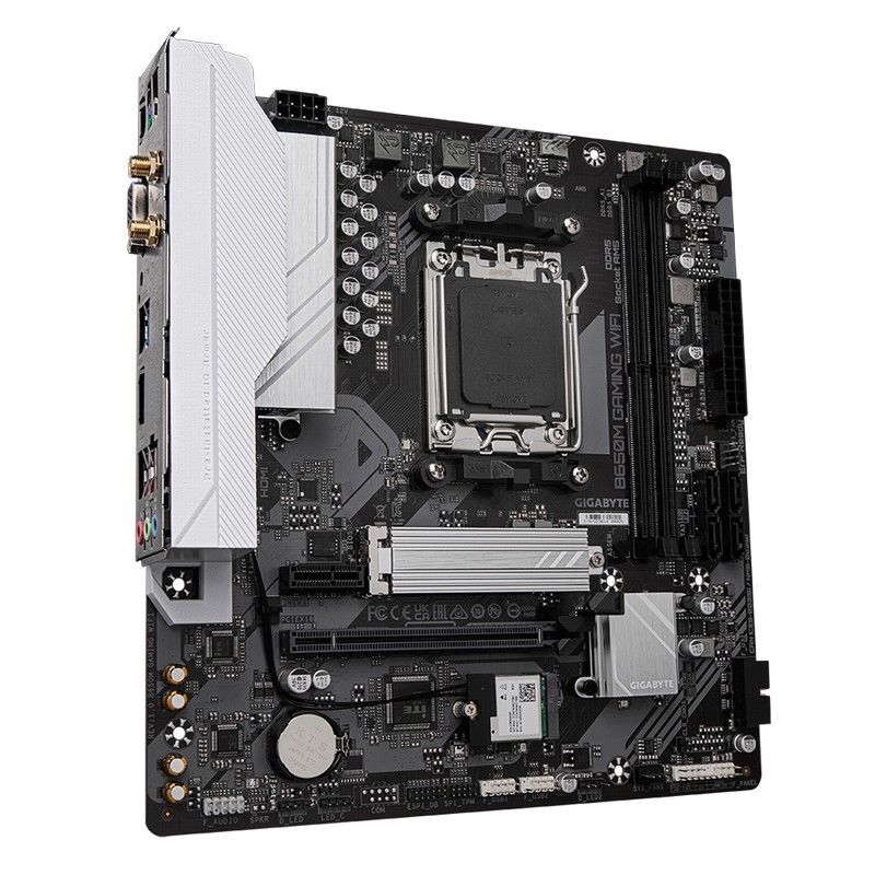 PLACA BASE GIGABYTE GA-B650M GAMING PLUS WIFI AM5 MATX 4XDDR5 HDMI DP - Imagen 2
