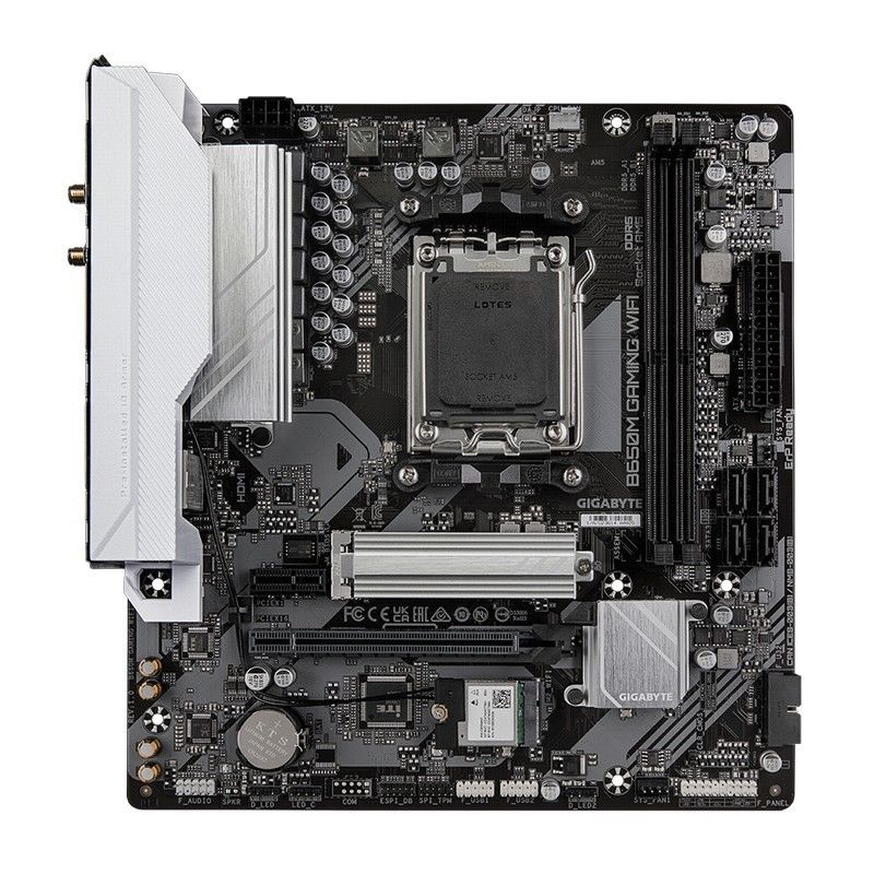 PLACA BASE GIGABYTE GA-B650M GAMING PLUS WIFI AM5 MATX 4XDDR5 HDMI DP - Imagen 3