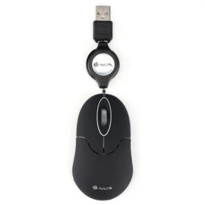 RATON NGS SINBLACK USB OPTICO RETRACTIL BLACK