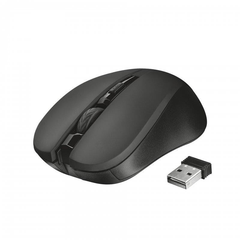 RATON TRUST MYDO SILENT CLICK WIRELESS BLACK - Imagen 2