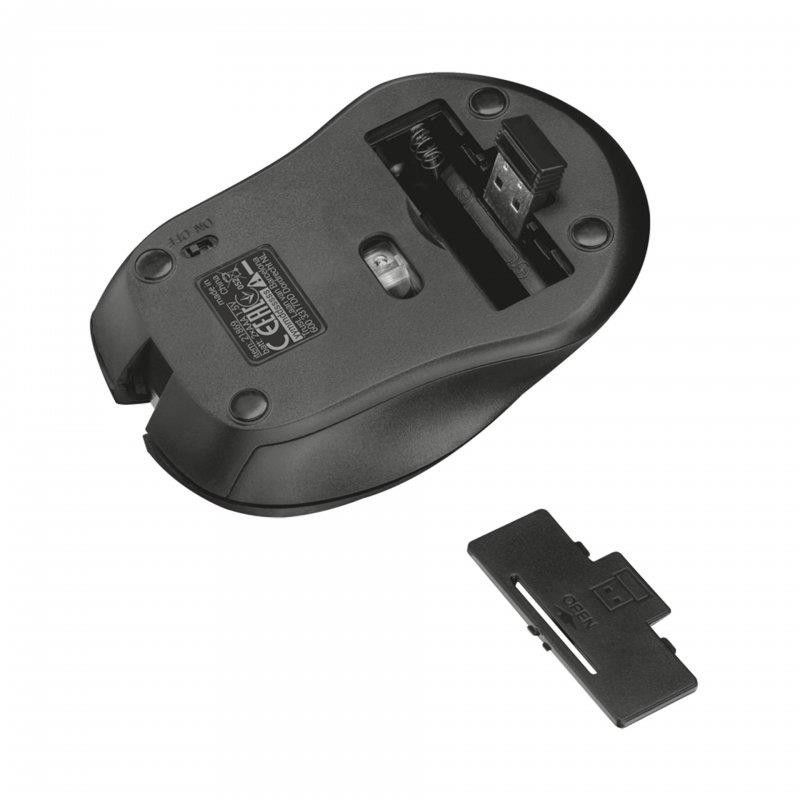 RATON TRUST MYDO SILENT CLICK WIRELESS BLACK - Imagen 4