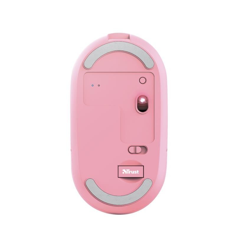 RATON TRUST PUCK RECARGABLE WIRELESS BLUETOOH PINK - Imagen 3