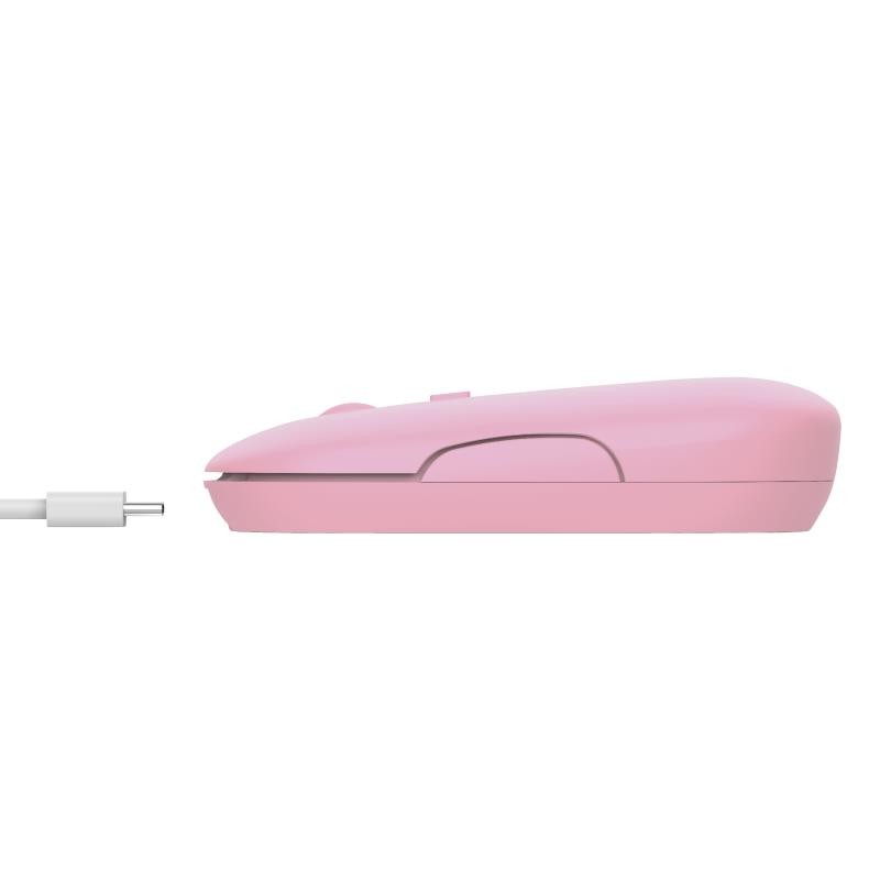 RATON TRUST PUCK RECARGABLE WIRELESS BLUETOOH PINK - Imagen 4