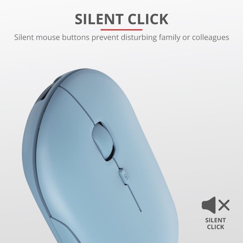 RATON TRUST PUCK RECARGABLE WIRELESS BLUETOOTH BLUE - Imagen 8