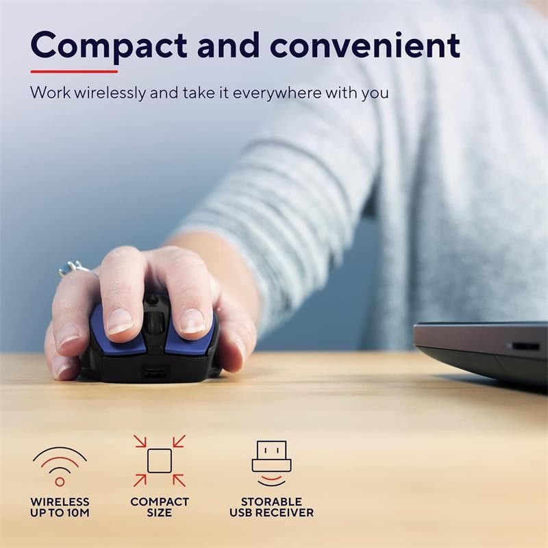 RATON TRUST ZAYA RECARGABLE WIRELESS BLUE - Imagen 9