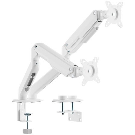 SOPORTE DE MESA TV/MONITOR AISENS 17 - 32 2 BRAZOS GIRATORIO/INCLINABLE HASTA 9KG WHITE - Imagen 2