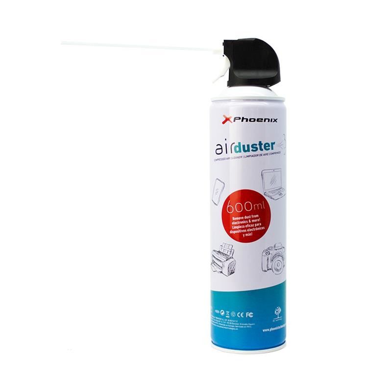 SPRAY LIMPIAPOLVO AIRE COMPRIMIDO PHOENIX 600ML - Imagen 3