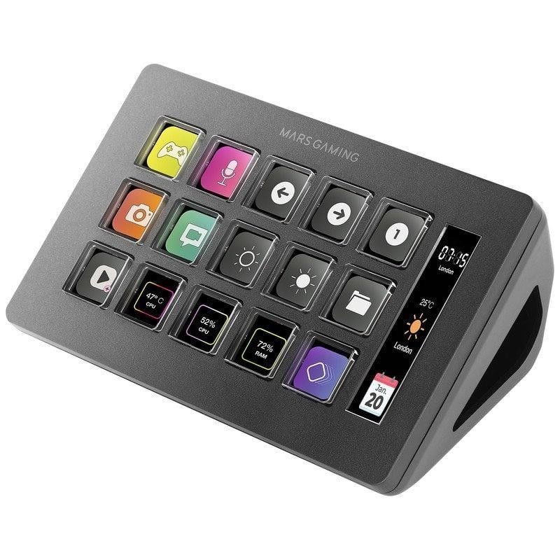 STREAM DECK MARS GAMING 15 TECLAS PERSONALIZABLES PANTALLA LCD BLACK - Imagen 4