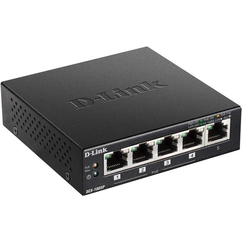 SWITCH D-LINK GIGABIT 5 PUERTOS DGS-1005P/E POE - Imagen 2