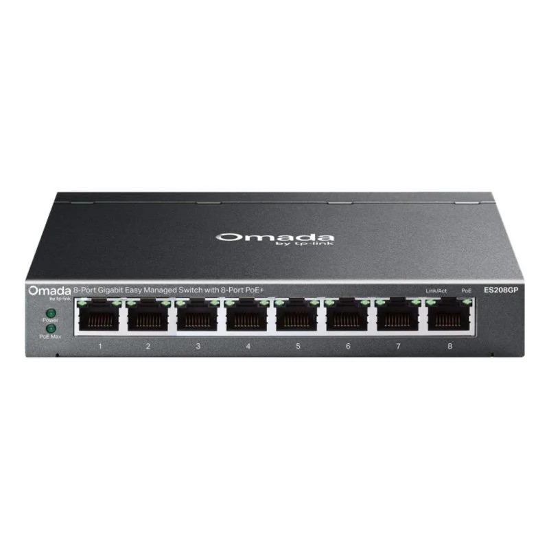 SWITCH TP-LINK ES208GP GIGABIT 8 PUERTOS POE+