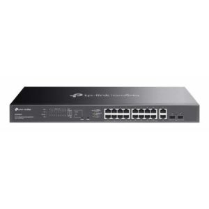 SWITCH TP-LINK GIGABIT 20 PUERTOS 2XSFP SEMIGESTIONABLE POE+