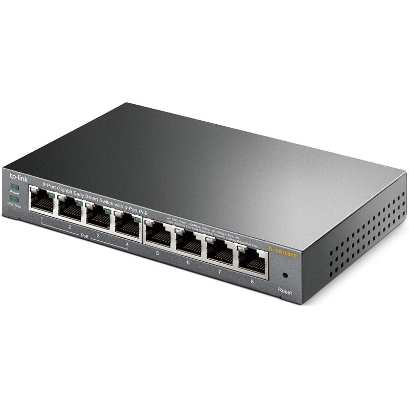 SWITCH TP-LINK GIGABIT 8 PUERTOS TL-SG108PE EASY SMART GESTIONABLE 4 POE - Imagen 3