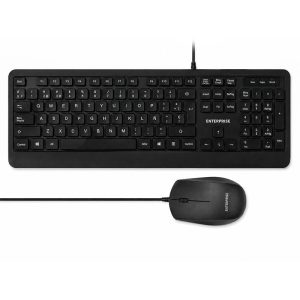 TECLADO + RATON ENTERPRISE PRO KM102 ISLE USB BLACK