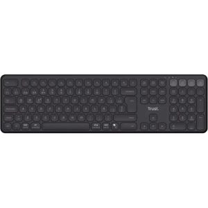 TECLADO TRUST VAIYA RECARGABLE WIRELESS BLUETOOTH BLACK