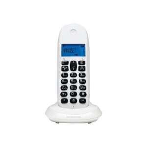 TELEFONO MOTOROLA C1001 CALL BLOCKING DECT WIRELESS WHITE
