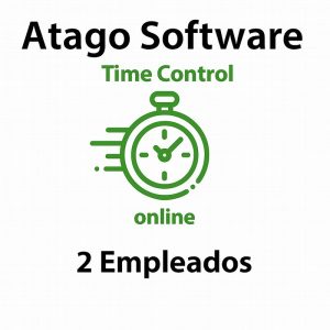 TIME CONTROL DE PRESENCIA ATAGO EN LA NUBE 2 EMPLEADOS ( ANUAL )