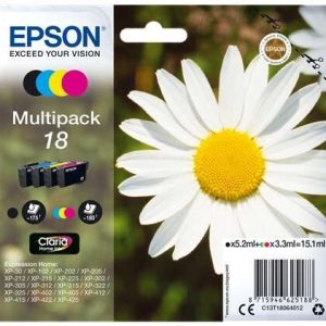 TINTA EPSON C13T18064012 MULTIPACK 18 4 COLORES