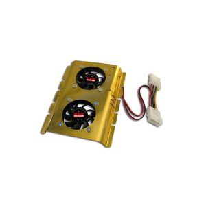 VENTILADOR DOBLE CON DISIPADOR PARA DISCO DURO 3.5»