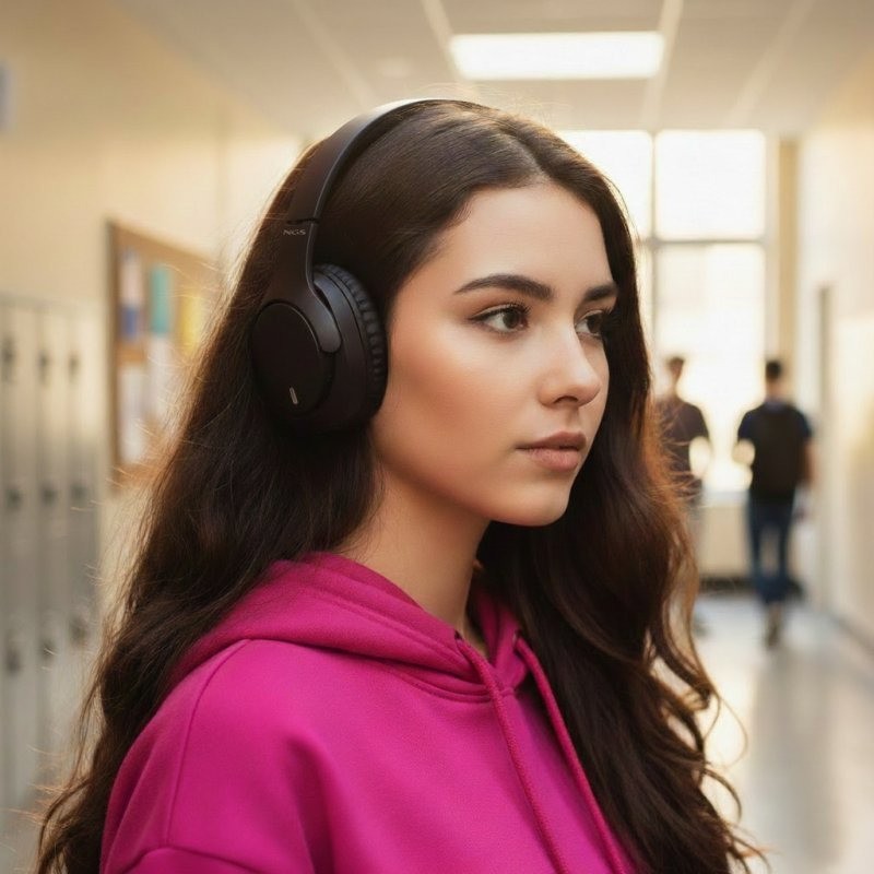 AURICULARES NGS ARTICA GLACIER WIRELESS BLUETOOTH MICROFONO DIADEMA BLACK - Imagen 4