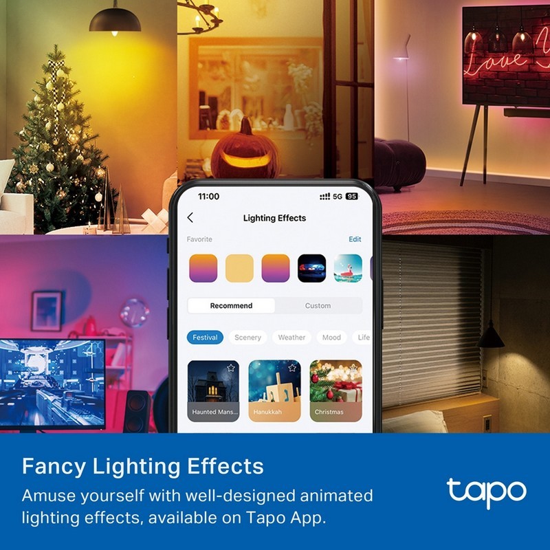 BOMBILLA INTELIGENTE E14 TP-LINK LED 6500K MULTICOLOR AJUSTA WIFI - Imagen 6