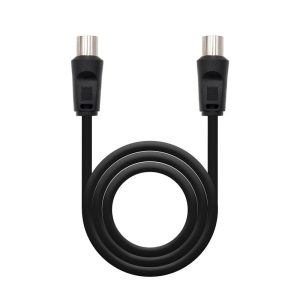 CABLE ANTENA TV 75 OHM M-H 1.8 M NANOCABLE BLACK