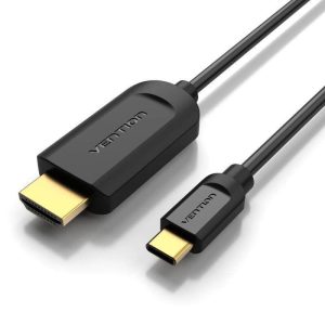 CABLE CONVERSOR HDMI 1.4 4K VENTION USB-C/M – HDMI/M 2M BLACK