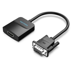 CABLE CONVERSOR VENTION VGA/M – HDMI/H 1M BLACK