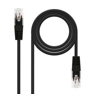 CABLE DE RED CAT.6 UTP 0.5M NANOCABLE BLACK