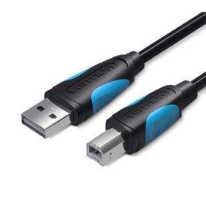 CABLE USB 2.0 VENTION USB-A/M – USB-B/M 1M 480MBPS BLACK