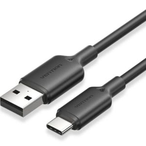 CABLE VENTION USB-A 2.0 – USB-C 3A 2M BLACK