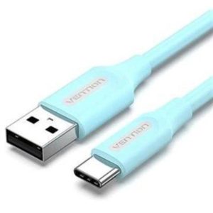 CABLE VENTION USB-A/M – USB-C/M 3A 480MBPS 60W 0.5M BLUE