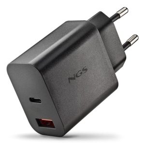 CARGADOR DE PARED NGS ERA GAN USB-C/USB-A 20W BLACK
