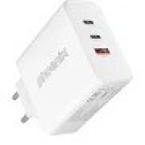CARGADOR DE PARED PHOENIX GAN 2XUSB-C X1USB-A 65W WHITE