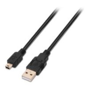Cable USB-A 2.0/M a Mini USB/M 0.5m Negro (A101-0023)