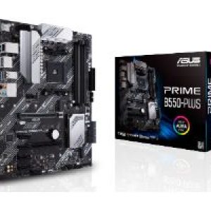 ASUS PRIME B550-PLUS:(AM4) 4DDR4 USB HDMI DP RJ45 ATX
