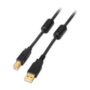 Cable AISENS USB-A/M a USB-B/M 5m Negro (A101-0011)