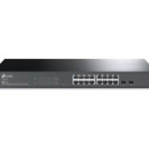 Switch TP-Link 16xRJ45 GbE 2xSFP Rack Negro (TL-SG2218)
