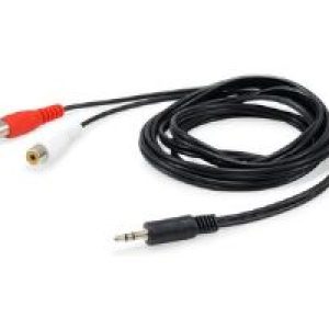 Cable EQUIP Audio 1×3.5mm/M a 2xRCA/H 2.5m (EQ147093)