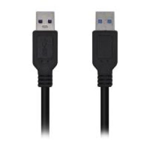Cable AISENS USB-A/M a USB-A/M 1m Negro (A105-0446)