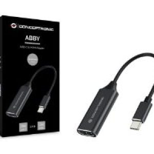 Adaptador CONCEPTRONIC USB-C a HDMI Negro (ABBY03B)