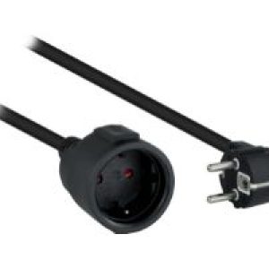 Nanocable Schuko/H a Schuko/M 2m Negro (10.22.0602-BK)