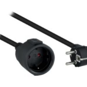 Nanocable Schuko/H a Schuko/M 5m Negro (10.22.0605-BK)