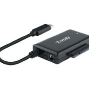 Adaptador TooQ USB-C a SATA 2.5″/3.5″ Negro (TQHDA-02C)