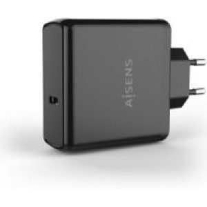Cargador Pared AISENS 60W 1xUSB-C Negro (ASCH-1PD60-BK)