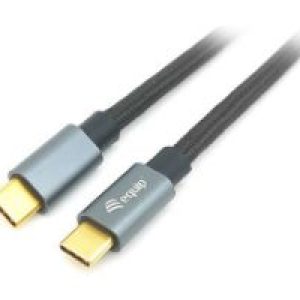 Cable EQUIP USB-C/M a USB-C/M 1m Negro (EQ128354)