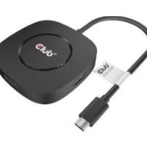 Adaptador MST Club 3D USB-C a 3xDP M/H Negro (CSV-1550)