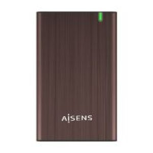 Caja AISENS HDD 2.5″ SATA USB 3.0 Marrón (ASE-2525BWN)