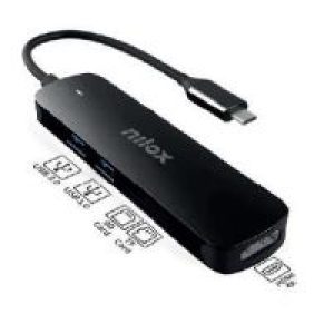 Adaptador NILOX USB-C a USB3/HDMI/SD/mSD (NXDSUSBC05)